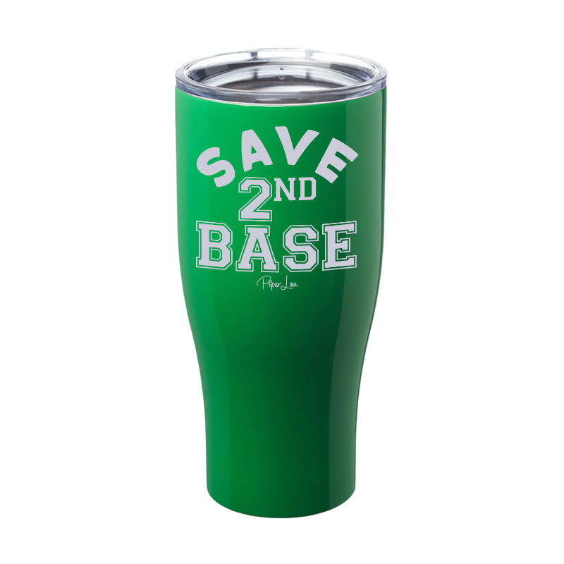 Breast Cancer Save Second Base Laser Etched Tumbler