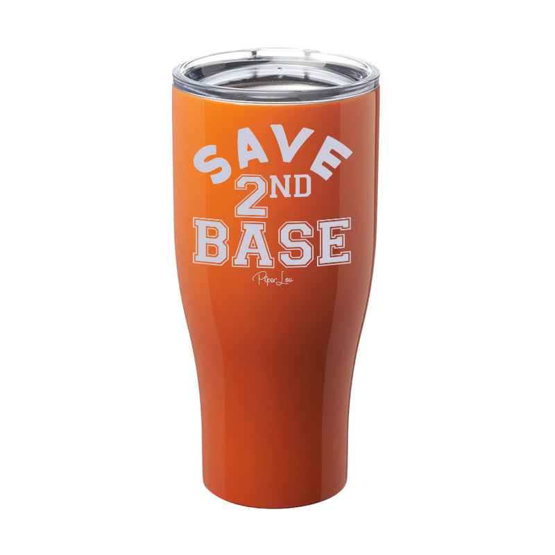 Breast Cancer Save Second Base Laser Etched Tumbler