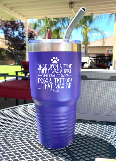 There Was A Girl Who Loved Dogs And Tattoos Old School Tumbler