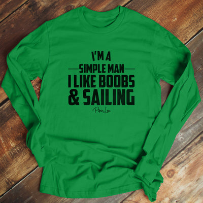 I Like Boobs And Sailing Men's Apparel