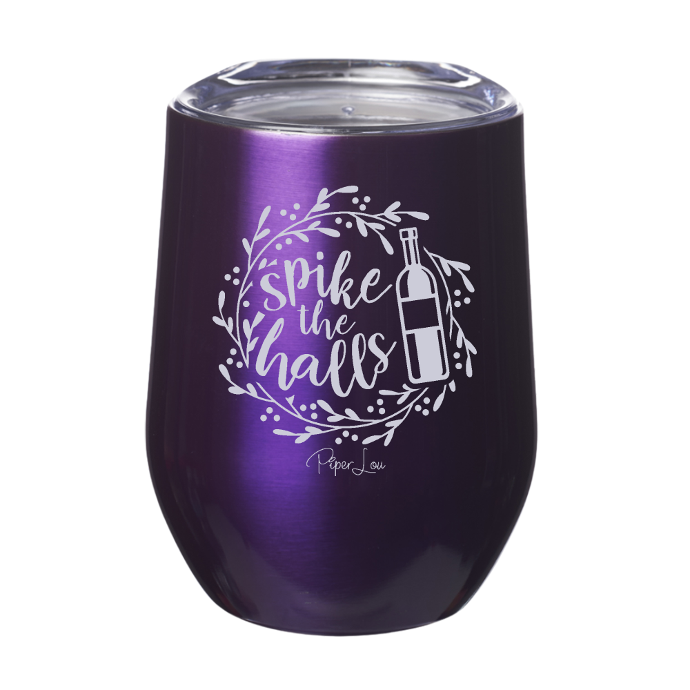 Spike The Halls 12oz Stemless Wine Cup