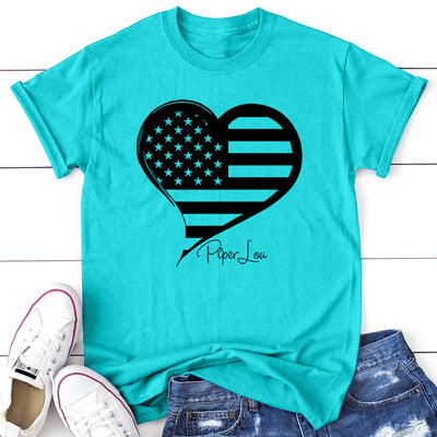 USA Flag Heart