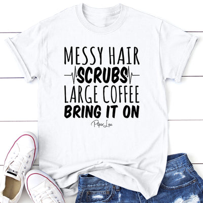 Messy Hair Scrubs Large Coffee