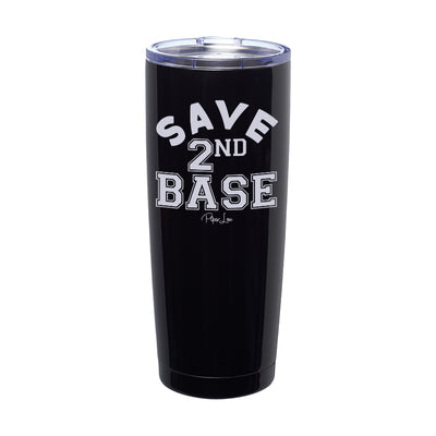 Breast Cancer Save Second Base Laser Etched Tumbler