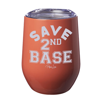 Breast Cancer Save Second Base Laser Etched Tumbler