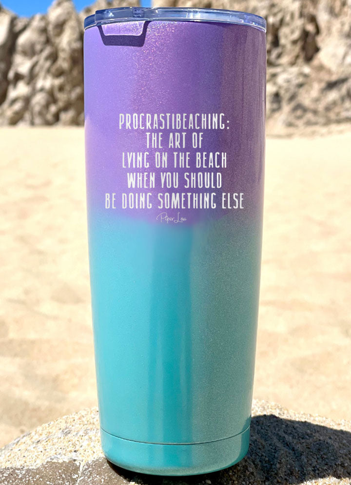 Procrastibeaching Laser Etched Tumbler