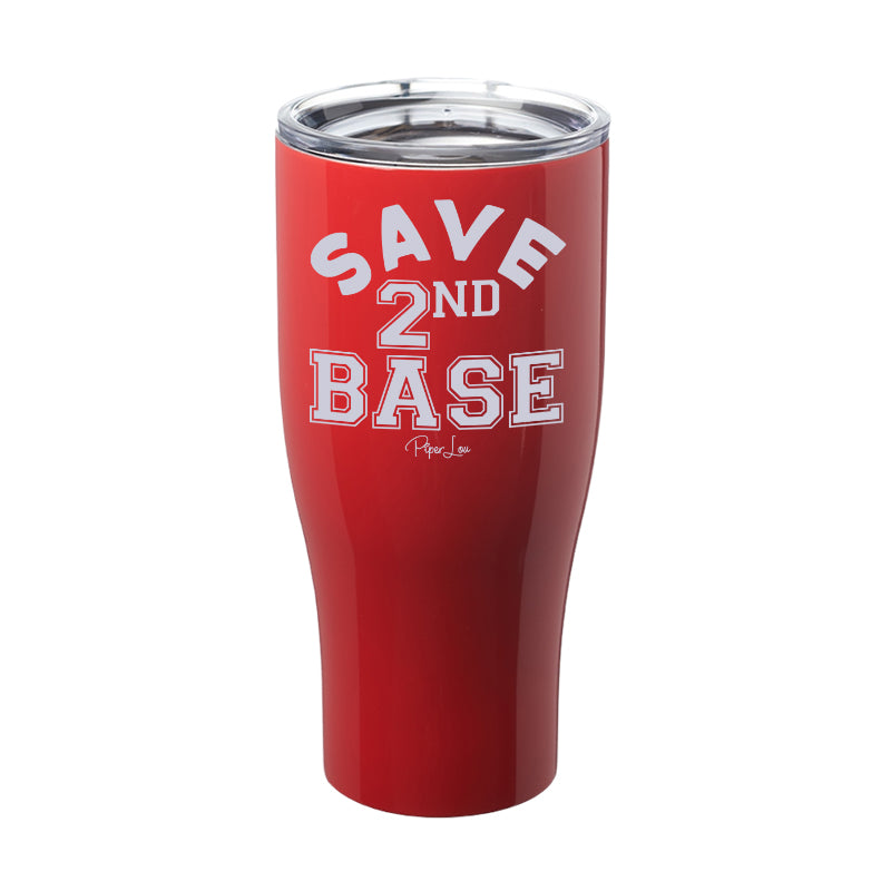 Breast Cancer Save Second Base Laser Etched Tumbler