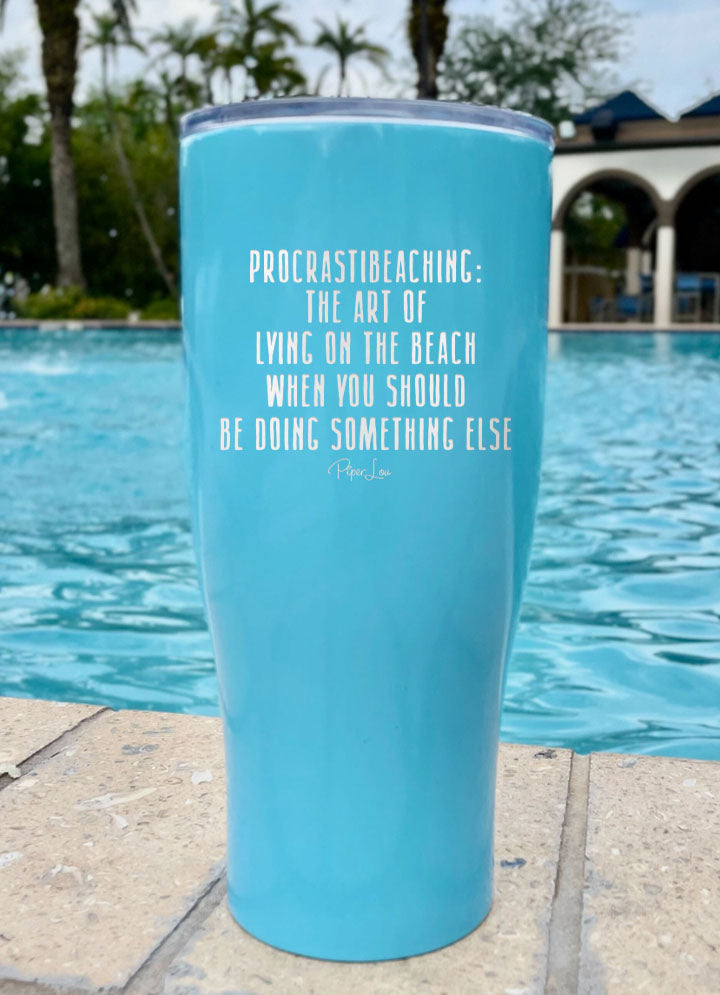 Procrastibeaching Laser Etched Tumbler