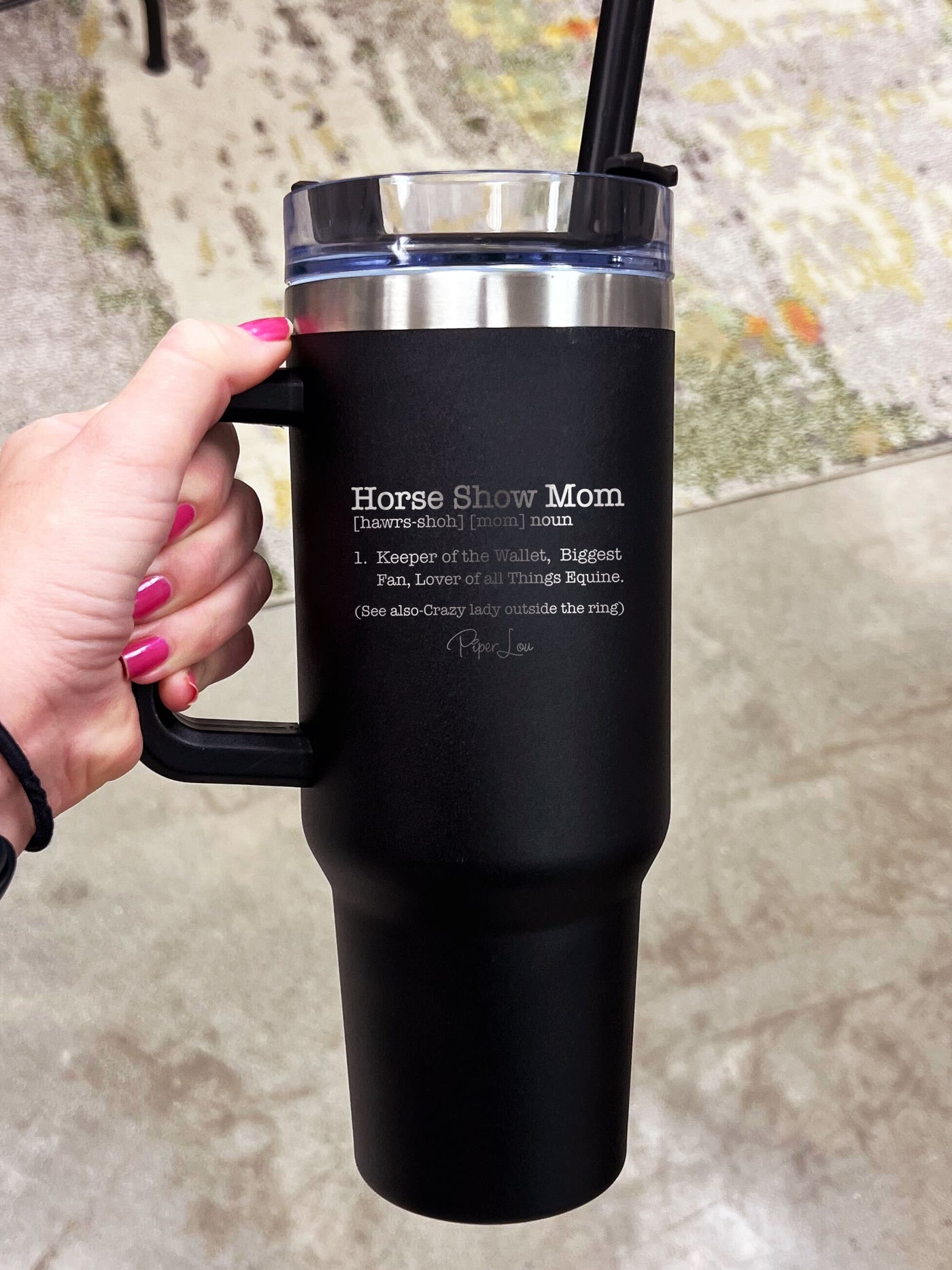 Mom Definition Drink Tumbler With Straw