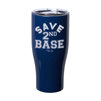 Breast Cancer Save Second Base Laser Etched Tumbler