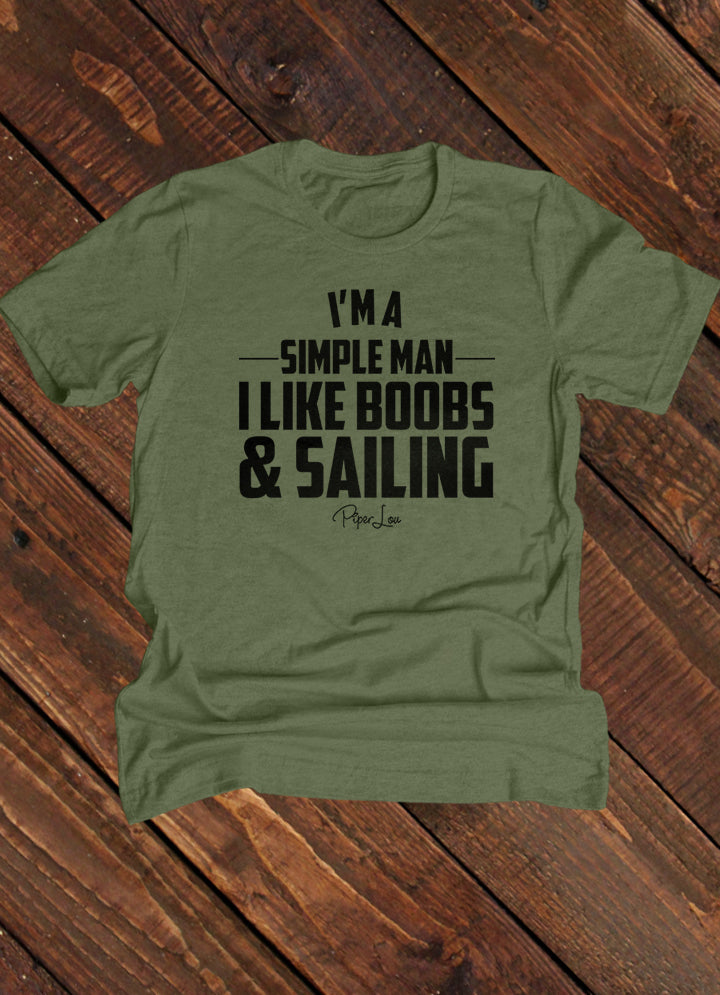 I Like Boobs And Sailing Men's Apparel