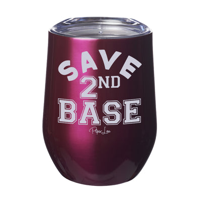 Breast Cancer Save Second Base Laser Etched Tumbler