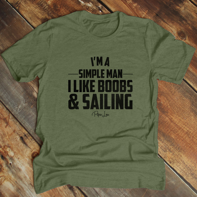 I Like Boobs And Sailing Men's Apparel