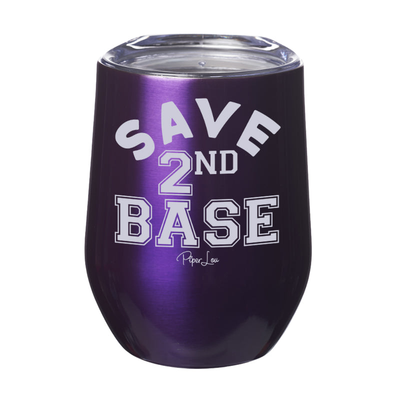 Breast Cancer Save Second Base Laser Etched Tumbler