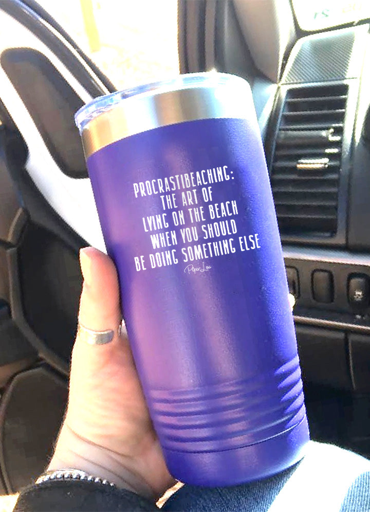 Procrastibeaching Laser Etched Tumbler