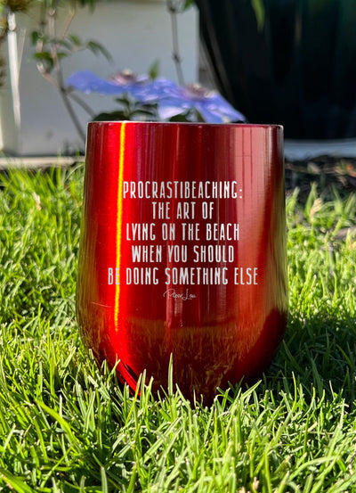 Procrastibeaching Laser Etched Tumbler