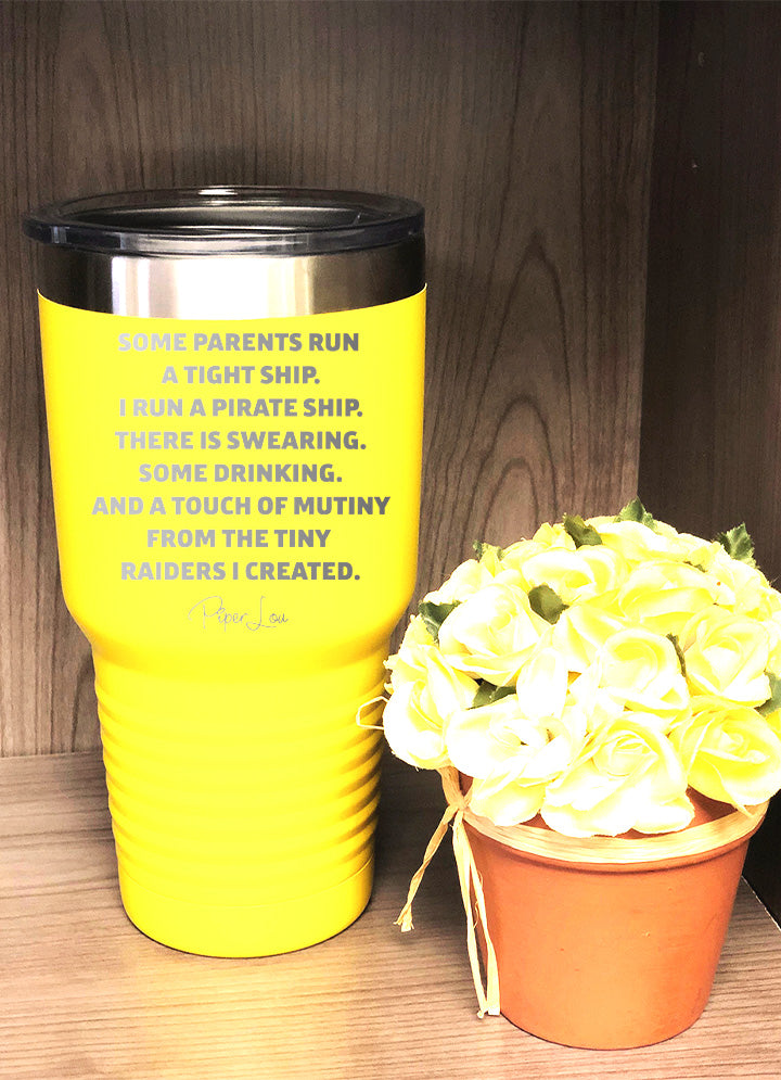 I Run A Pirate Ship Laser Etched Tumbler