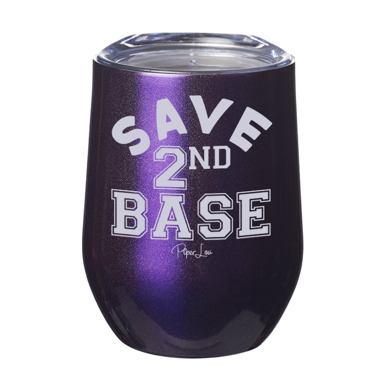 Breast Cancer Save Second Base Laser Etched Tumbler